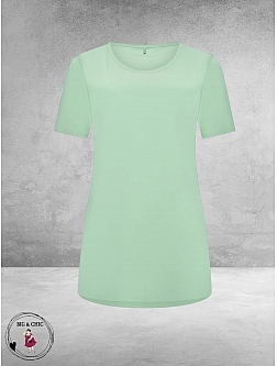 Plus Basics Travel Shirt Rond Hals Mint